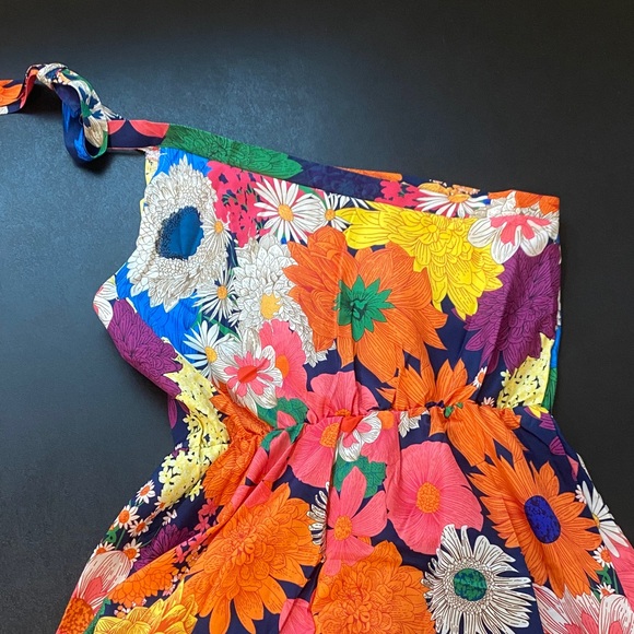 Dresses & Skirts - Women’s Floral Sexy One-Shoulder Garden Party Summer Wedding Dress Vacation